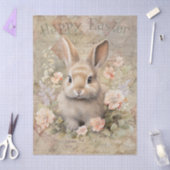 Papier Mousseline Lapin de printemps de Pâques (Artisanat)