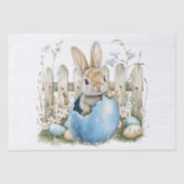 Papier Mousseline Lapin de printemps de Pâques (Recto)