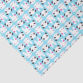 Papier Mousseline Lapin et panda mignons superbes de Kawaii (Détail)