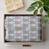 Papier Mousseline Lapin joyeux (Cadeau)