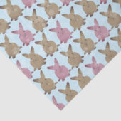 Papier Mousseline Lapin joyeux (Détail)