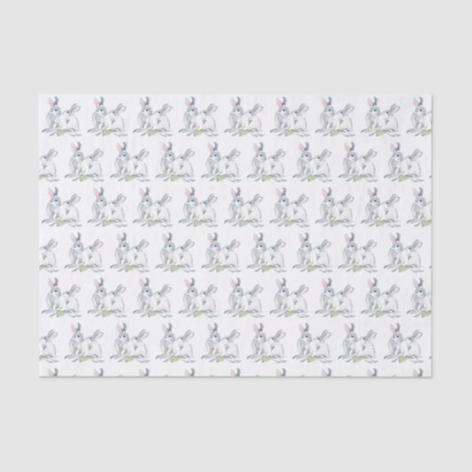 Papier Mousseline Lapin Lapin (Recto)