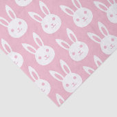Papier Mousseline Lapin Lapin Motif rose (Détail)