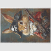 Papier Mousseline Lapin Lapin Pirate Decoupage (Recto)