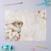 Papier Mousseline Lapin Lapin Rose Fleur Musique Découpage Pâques (Artisanat)