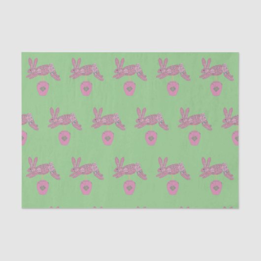 Papier Mousseline Lapin Lapin Topiary Ginger jarres (Recto)