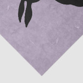 Papier Mousseline Lapin noir Silhouette Lapin de Pâques (Détail)