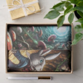 Papier Mousseline Lapin Panique Tombant Dans Le Trou Du Lapin (Cadeau)