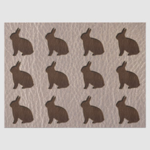 Papier Mousseline Lapin simili cuir mou