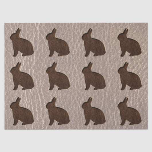 Papier Mousseline Lapin simili cuir mou (Recto)
