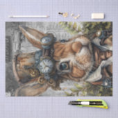 Papier Mousseline Lapin Steampunk (Artisanat)