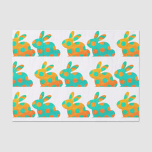Papier Mousseline Lapin tacheté