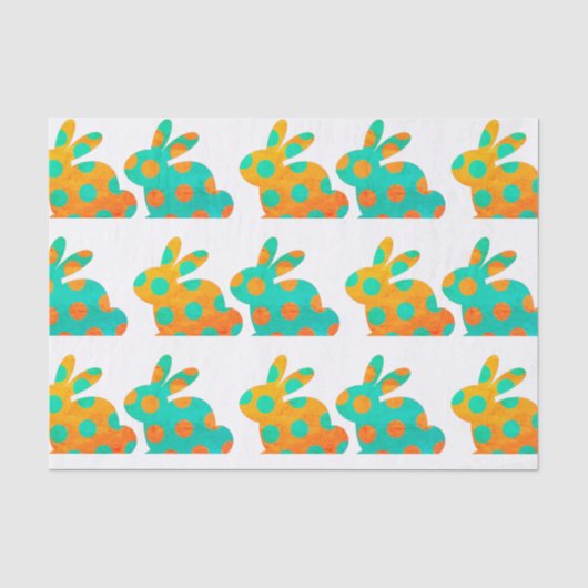 Papier Mousseline Lapin tacheté (Recto)