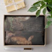 Papier Mousseline Lapins de Pâques du printemps Découpage Découpage (Cadeau)