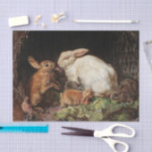 Papier Mousseline Lapins de Pâques du printemps Découpage Découpage (Artisanat)