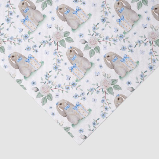 Papier Mousseline Lapins de printemps (Détail)