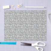 Papier Mousseline Lapins en bleu (Artisanat)