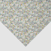 Papier Mousseline Lapins en vert (Détail)
