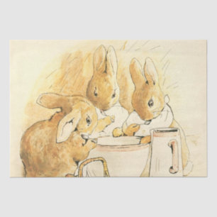 Papier Mousseline Lapins et Pudding au lait par Beatrix Potter