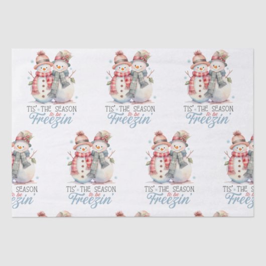 Papier Mousseline L'aquarelle est la saison de gel (Recto)