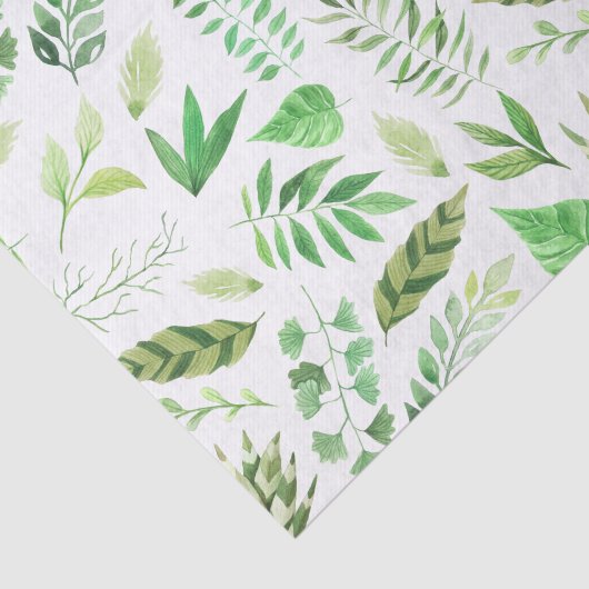 Papier Mousseline L'aquarelle laisse la verdure | (Détail)