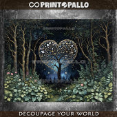 Papier Mousseline L'arbre de l'Imaginaire de l'Amour dans le jardin 