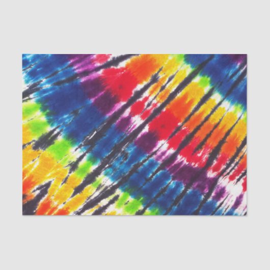 Papier Mousseline L'arc-en-ciel teignent en nouant (Recto)