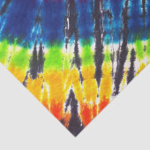 Papier Mousseline L'arc-en-ciel teignent en nouant (Détail)