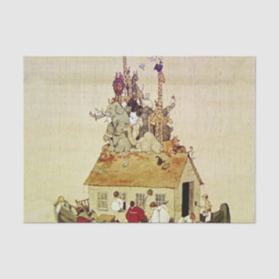 Papier Mousseline « L'arche de Noé » par W Heath Robinson
