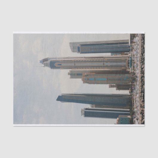 Papier Mousseline L'architecture de Dubai Marina (Recto)