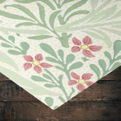 Papier Mousseline Larkspur William Morrs Vert Rouge Violet Floral