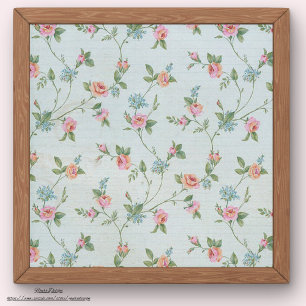 Papier Mousseline L'arrière - plan rustique fleurit pour les illustr