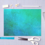 Papier Mousseline L'art Abstrait turquoise et vert (Artisanat)