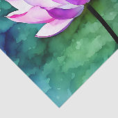 Papier Mousseline L'art des fleurs de lotte rose (Détail)