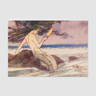Papier Mousseline L'art féerique de «La Sirène» par Alice B Woodward