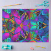 Papier Mousseline L'art fractal floral du papier de tissus (Artisanat)