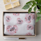 Papier Mousseline Las Vegas Coeurs Rose Girly (Cadeau)