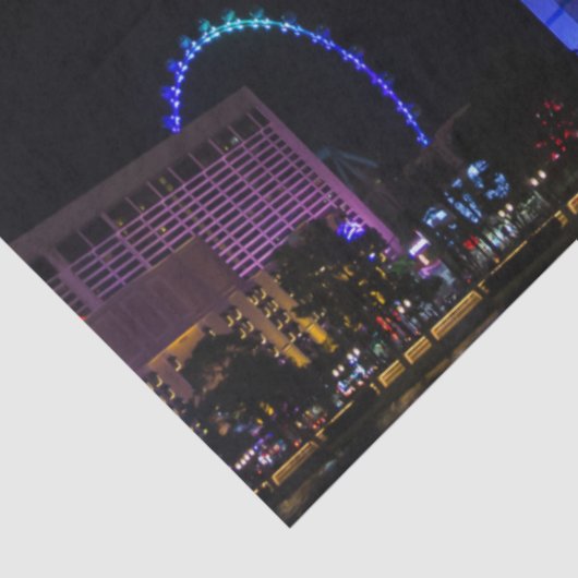 Papier Mousseline Las Vegas la nuit Skyline (Détail)