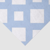 Papier Mousseline Lattice bleu clair sur papier de tissus blancs (Détail)