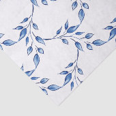 Papier Mousseline Lattice Indigo Leaf (Détail)