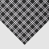 Papier Mousseline Lattice noir élégant à Emporiomoffa (Détail)