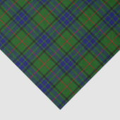 Papier Mousseline Lauder tartan bleu vert plaid (Détail)