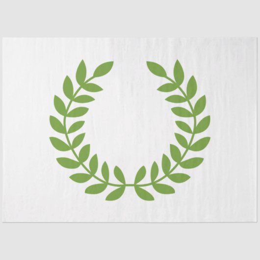 Papier Mousseline Laurel Wreath (Symbole grec ancien) (Recto)