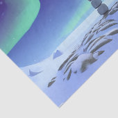 Papier Mousseline L'Aurora Borealis : Lumières Dansantes Du Nord (Détail)