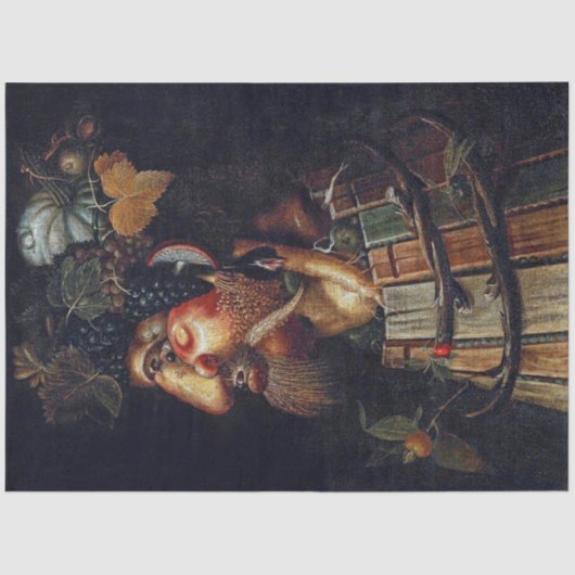 Papier Mousseline L'automne, Arcimboldo (Recto)