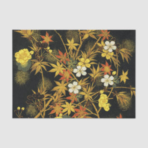 Papier Mousseline L'automne japonais laisse l'art classique antique