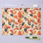 Papier Mousseline L'automne laisse l'élégance Motif sans faille (Artisanat)