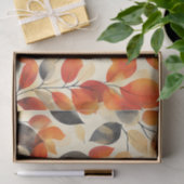 Papier Mousseline L'automne laisse l'élégance Motif sans faille (Cadeau)