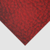 Papier Mousseline Lava Rouge Faux Cuir (Détail)