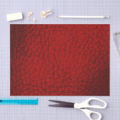 Papier Mousseline Lava Rouge Faux Cuir (Artisanat)